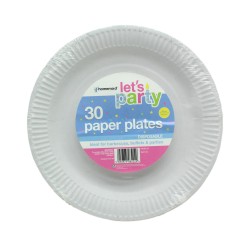 Homemaid Disposable Paper Plates 30 Pack 23cm